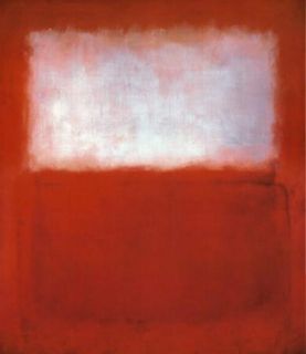 White Over Red Oil Painting Repro Mark Rothko