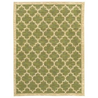 Shaw Living Area Rug, American Abstracts 01300 Milazzo Green 79 x 10