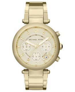 Michael Kors Watch, Womens Chronograph Parker Gold Tone Stainless