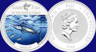 2009 New Zealand Silver Proof Marlin