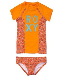 Roxy Kids Swimwear, Little Girls Floral Printed Two Piece Swimsuit