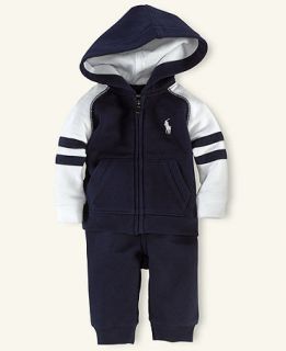 Ralph Lauren Baby Set, Baby Boys French Terry Hoodie and Pants   Kids