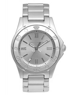 Juicy Couture Watch, Womens Rich Girl Silver Aluminum Bracelet 41mm