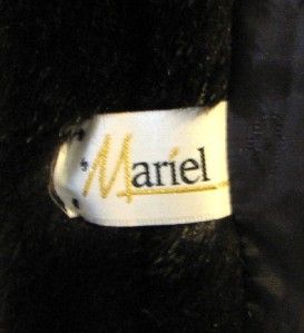 Gorgeous Mariel Faux Fur Deep Mahogany Mink Full Length Coat SzM