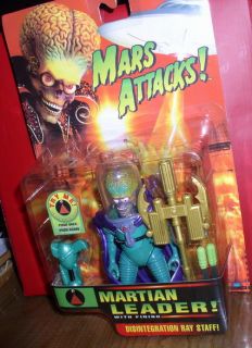 Mars Attacks Green Martian Leader Orange Card Action Purple Cape