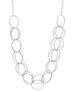 Giani Bernini Sterling Silver Necklace, Diamond Cut Double Layer