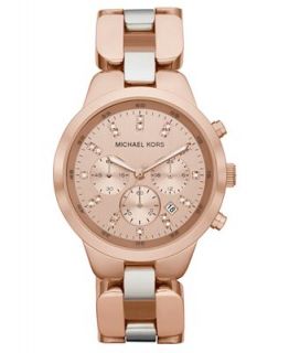 Michael Kors Watch, Womens Chronograph Showstopper Rose Gold tone