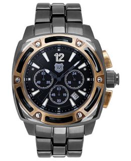 Andrew Marc Watch, Mens Chronograph GIII Bomber Black Ion Plated