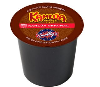 96 K Cups Timothys Kahlua K cups Coffee for Keurig Brewers Exp. 02/09