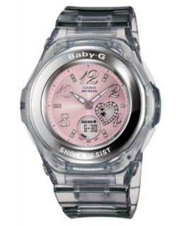Baby G Watch, Womens Analog Digital Red Resin Strap 43x44mm BGA160 4B