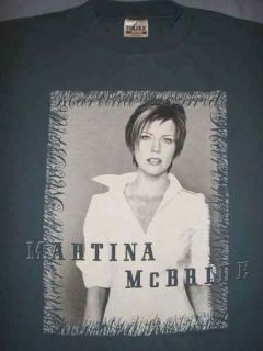 Martina McBride Emotion Country Music Concert Tour Blue T Shirt Medium