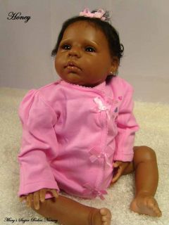 Adorable AA Ethnic Reborn Baby Girl Donna RuBerts Honey
