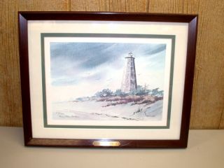 Original Print Bald Head Lighthouse Mary E Golden