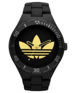 adidas Watch, Black Nylon Plastic Bracelet 44mm ADH2707