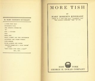 More Tish by Mary Roberts Rinehart 1921 1st Ed Scarce No Dust Jacket