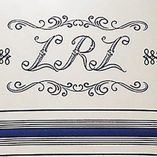 Lauren Ralph Lauren Bedding, Villa Martine Monogram 15 x 20 Throw