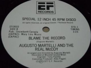 Disco 12 Augusto Martelli The Real McCoy Funky Monkey