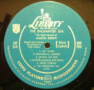 Exotica 1959 Martin Denny Exotic Sounds of The Enchanted Sea LP VG LRP