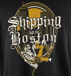 Dropkick Murphys Shipping Up to Boston Pirate SHIP Skeleton Men T