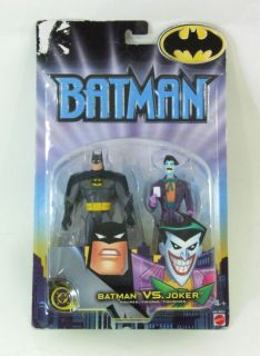 2002 Mattel Animated DC Comics Batman vs. Joker Figures B4890D MOC