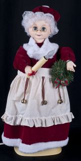 Vtg 90s Matrix 24 Animated Mrs Claus Motionette Electric Display