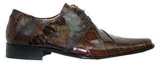 New Mauri Brown Genuine Alligator Shoes Sz 10 5 $1 599