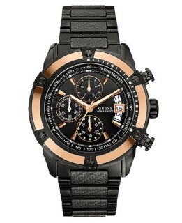 GUESS Watch, Mens Chronograph High Gear Sport Black Ion Plated
