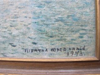 1943 Martha McDonald Skaneateles Lake House New York WPA Painting