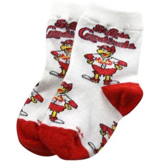 St Louis Cardinals Infant White Mascot Socks Inf Boot