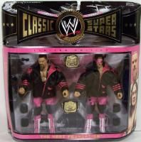 WWE WWF Classic Superstars Figure 2 Pack Hart Foundation Bret Jim