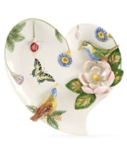 Portmeirion Serveware, Botanic Hummingbird Figural Large Heart Platter