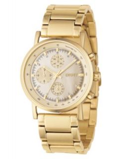 DKNY Watch, Womens Goldtone Stainless Steel Bracelet NY4520   All