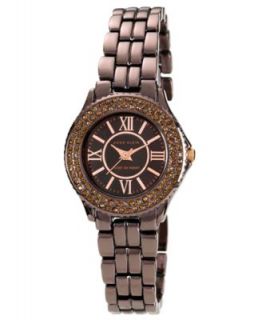 Anne Klein Watch, Womens Brown Ceramic Bracelet 10 9416RGBN   All