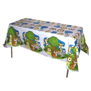 12 Lot Zoo Animal Party Plastic Tablecloth Table Cover