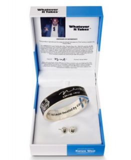 Whatever It Takes Jewelry Set, Silver Tone Kanye West Magnetic Bangle