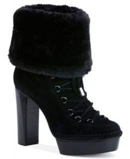 Calvin Klein Womens Booties, Keona High Heel Faux Fur Cold Weather