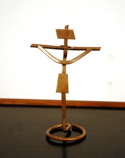 Mathias Goeritz Copper Cross Sculpture Modern Eames Era
