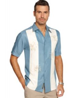 Cubavera Shirt, Palm Leaf Shirt   Mens Casual Shirts
