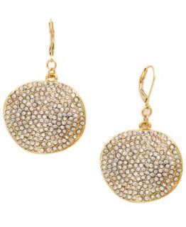 INC International Concepts Earrings, 12k Gold Plated Black Diamond