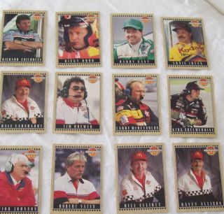 McDonalds All Star Nascar Race Team 1992 Collectible Sports Cards