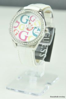 New Guess Ladies Watch White Leather W65008L1 BNWT USA