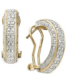 Victoria Townsend Diamond Earrings, 18k Gold Over Sterling Silver
