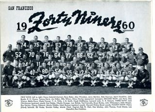 1960 San Francisco Forty Niners V Baltimore Colts Football Program