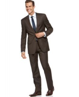 Alfani RED Suit Separates, Grey Sharkskin Slim Fit   Mens Suits & Suit