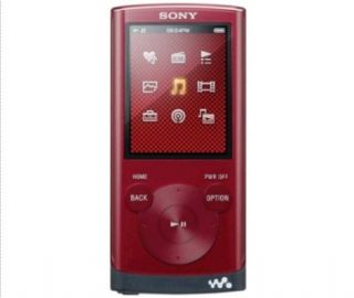 Sony Walkman NWZ E354 Red 8 GB Digital Media Player MP3 Player