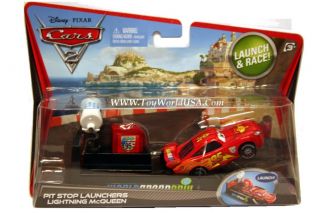 Disney Cars 2 Pit Stop Launchers Lightning McQueen