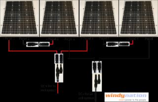 COMPLETE KIT 400 Watt 400W 400Watts Photovoltaic PV Solar Panel 12V