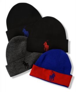 Polo Ralph Lauren Hat, Signature Cuff Hat   Mens Hats, Gloves