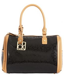 Calvin Klein Handbag, Hudson Signature Embossed Satchel