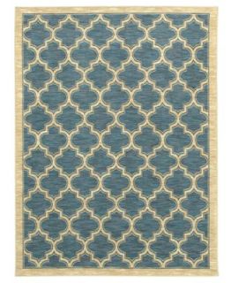 Shaw Living Area Rug, American Abstracts Collection 01400 Milazzo Blue